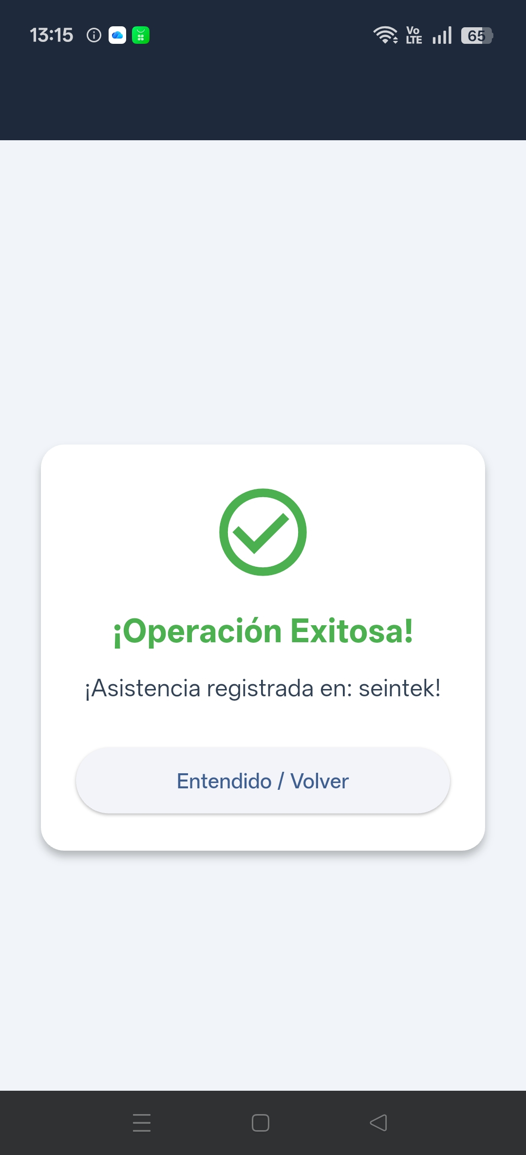 Ecosistema de asistencia móvil BIP con validación fidedigna de geocercas